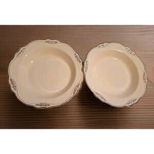 Vintage Homer Laughlin Salad Plates Set Of 2 Virginia Rose Made In USA